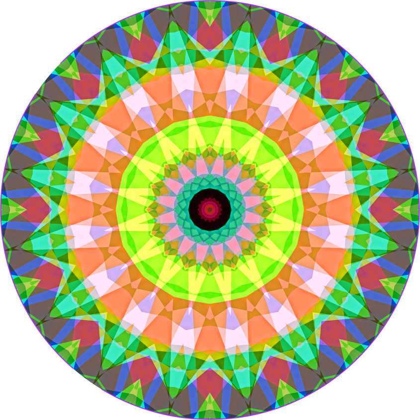 Colorful Kaleidoscopic Mandala