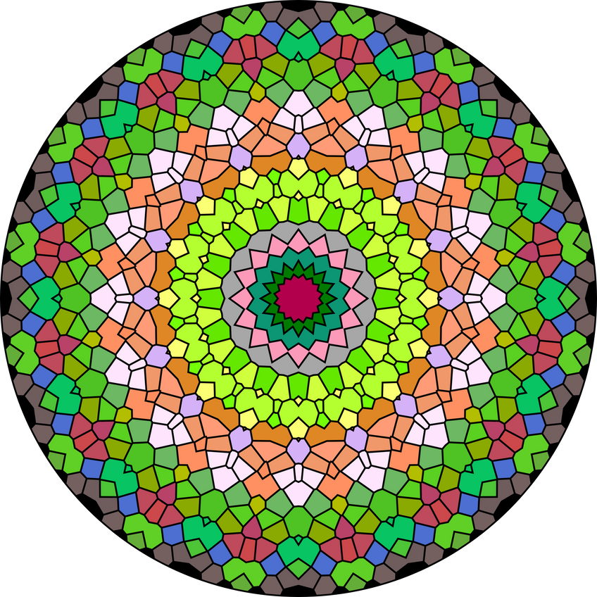 Colorful Kaleidoscopic Mandala